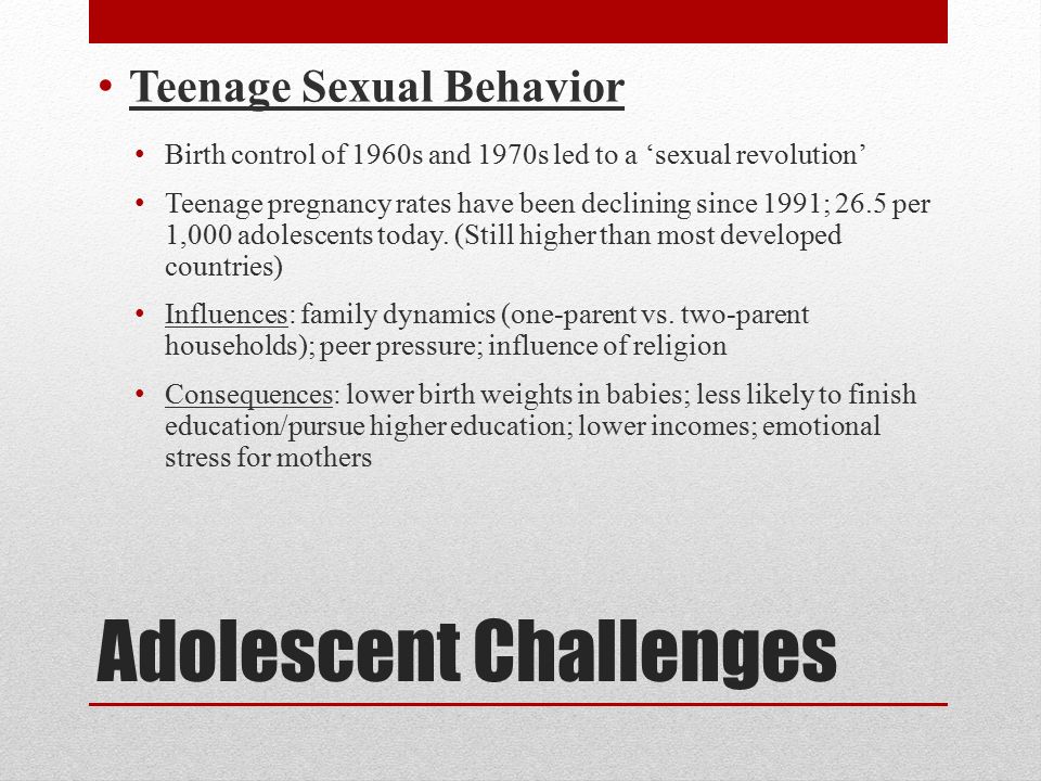 Adolescent Challenges