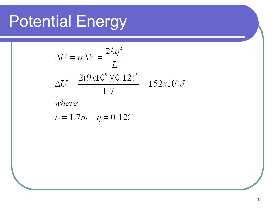Potential Energy