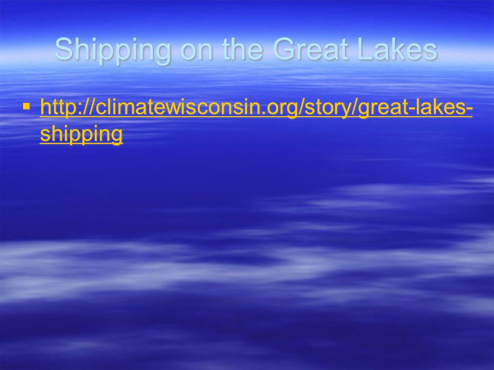 Shipping on the Great Lakes