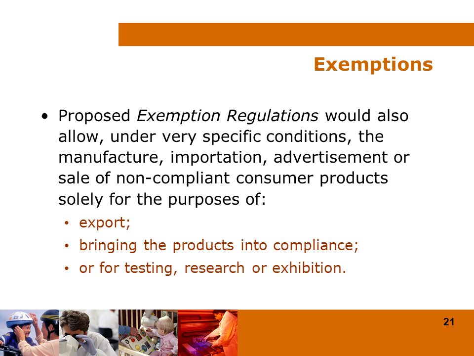 Exemptions