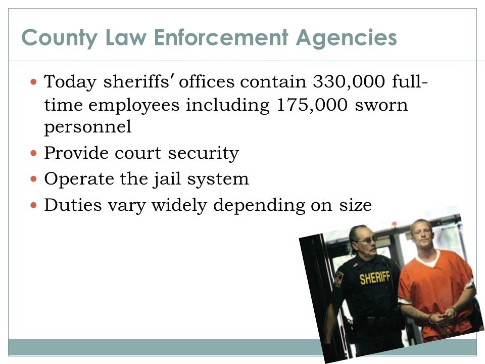 County Law Enforcement Agencies