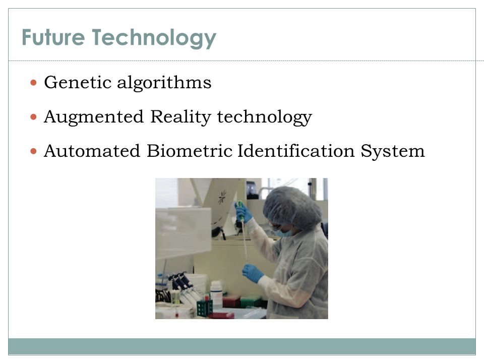 Future Technology Genetic algorithms Augmented Reality technology