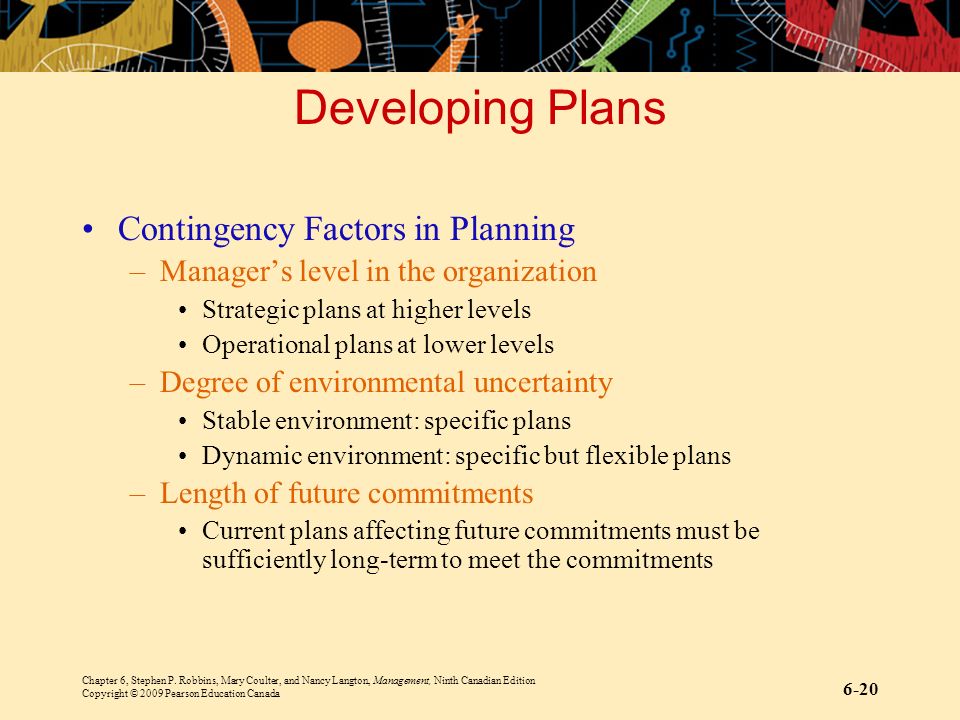 Exhibit 6.4 Types of Plans Types of Plans Breadth Time Frame