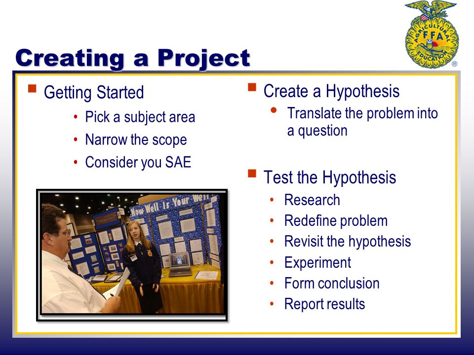 Creating a Project Getting Started Create a Hypothesis