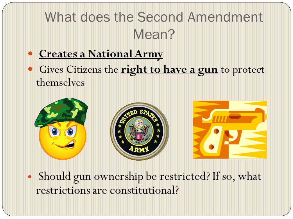 What does the Second Amendment Mean