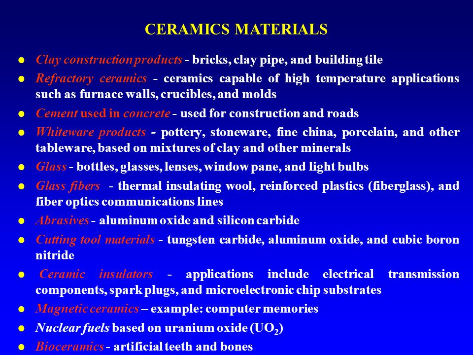 Ceramics Materials Ppt Video Online Download