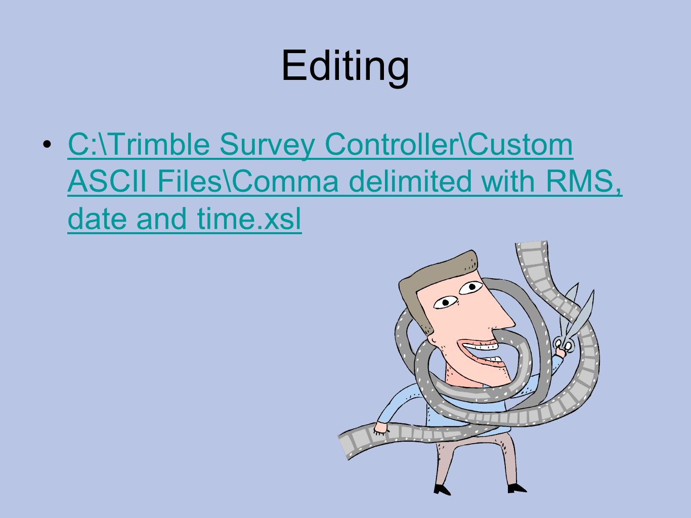 trimble survey controller file