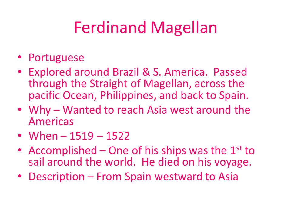 Ferdinand Magellan Portuguese