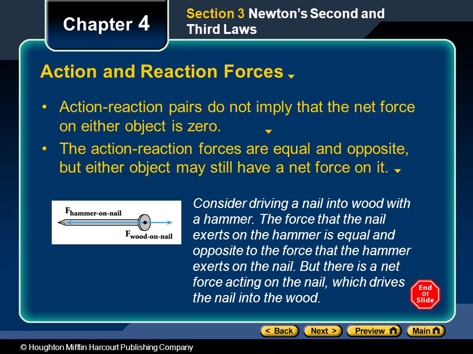 Action and Reaction Forces