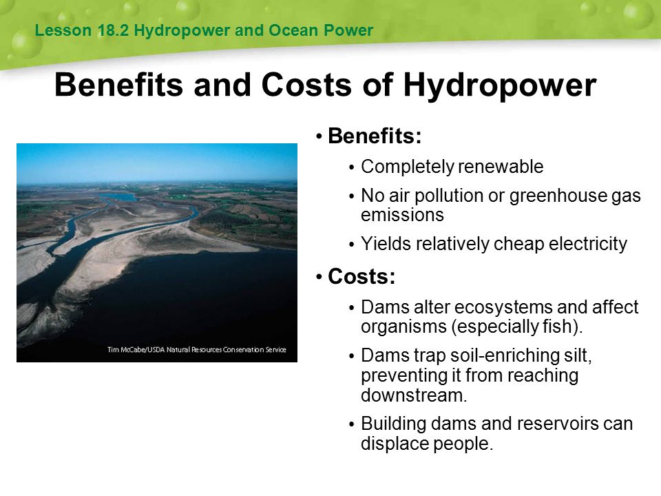 Benefits and Costs of Hydropower