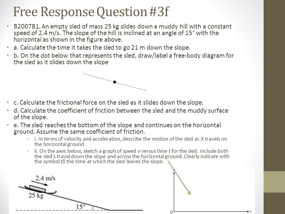 Free Response Question #3f