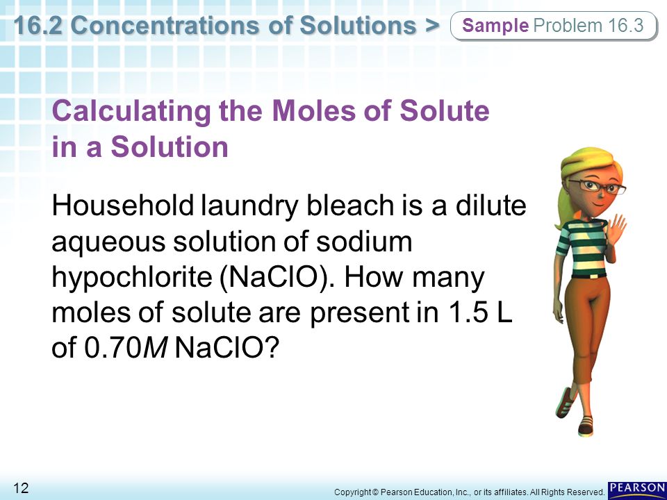 Calculating the Moles of Solute in a Solution
