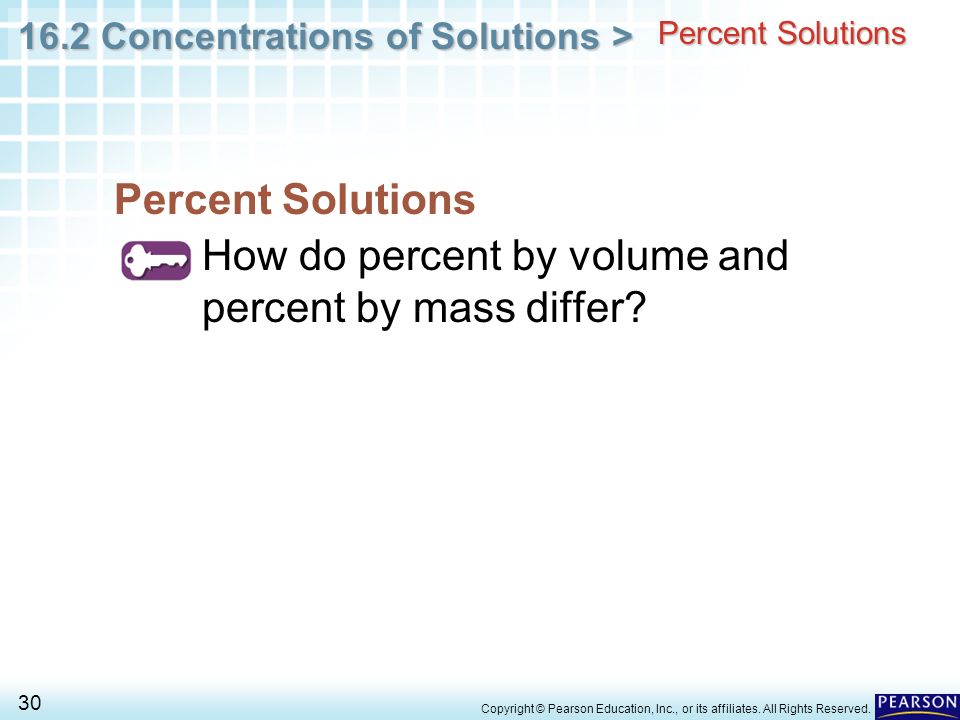 How do percent by volume and percent by mass differ