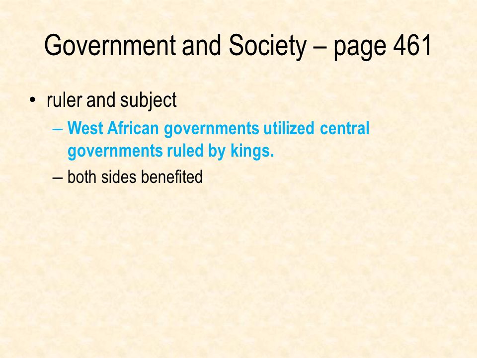 Government and Society – page 461