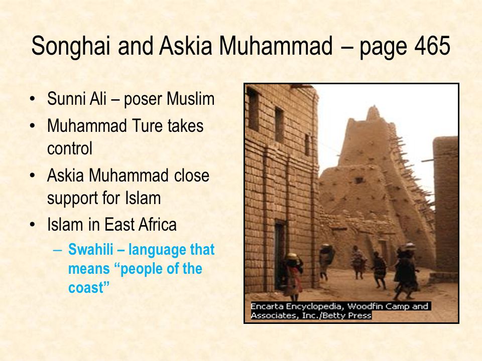 Songhai and Askia Muhammad – page 465
