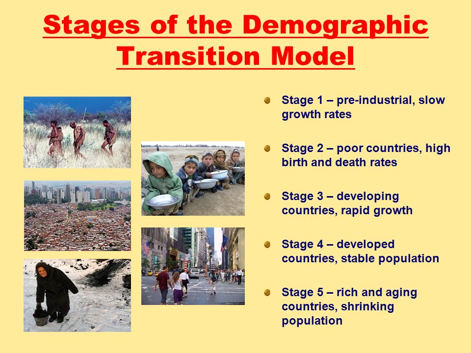 Stages of the Demographic Transition Model