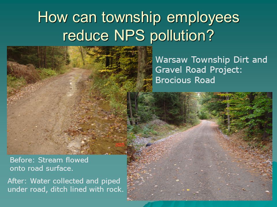 How can township employees reduce NPS pollution