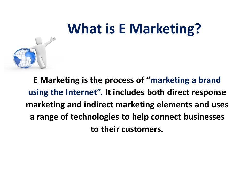 What is E Marketing