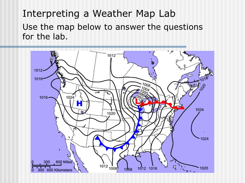Interpreting a Weather Map Lab