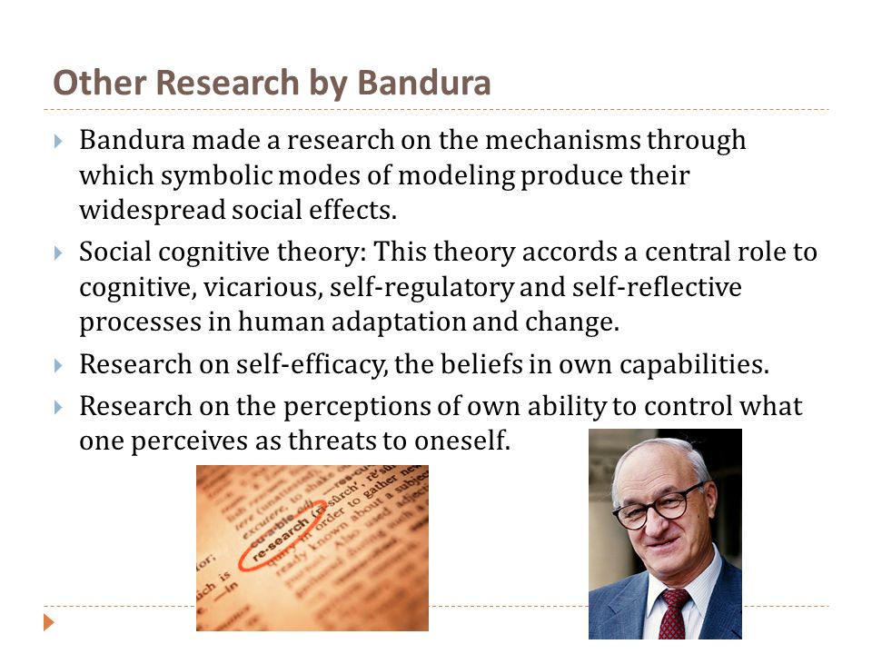 Other Research by Bandura