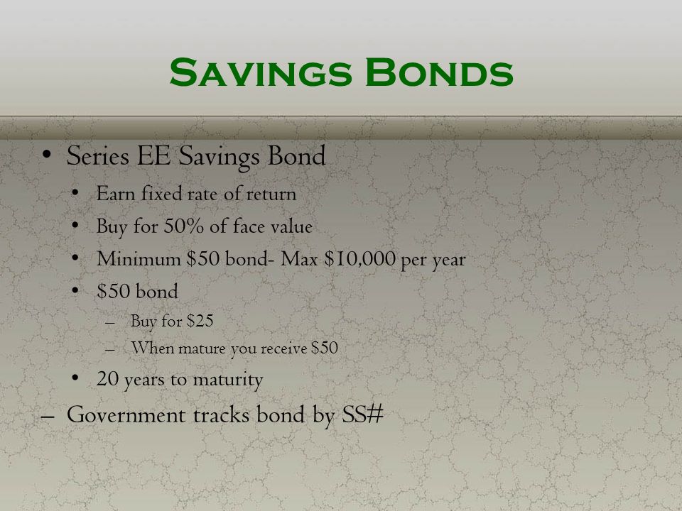 Savings Bonds Series EE Savings Bond Government tracks bond by SS#