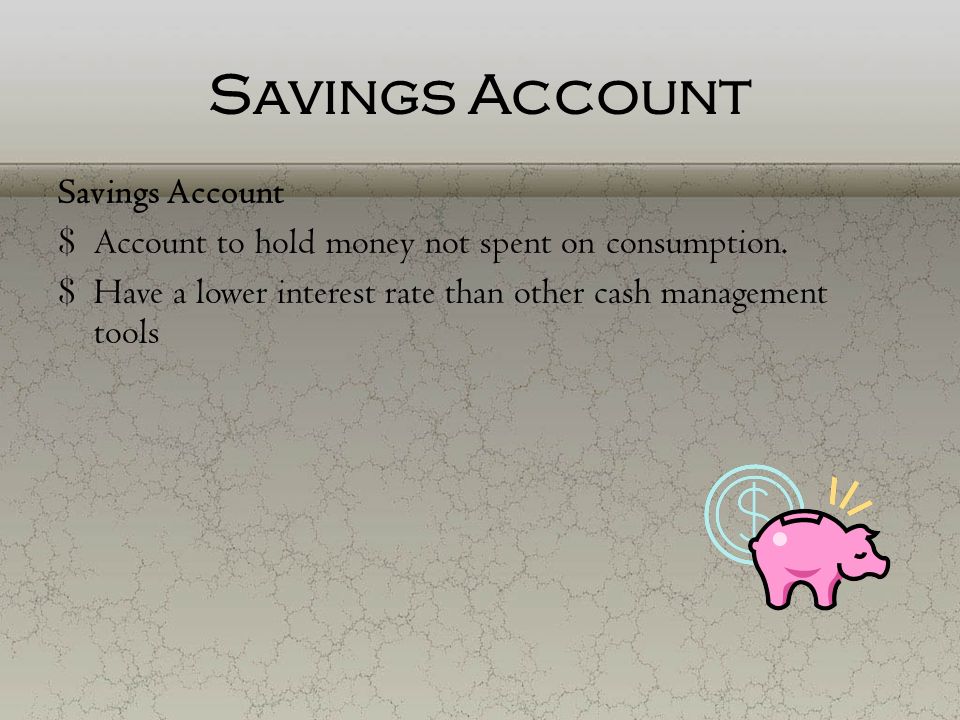 Savings Account Savings Account