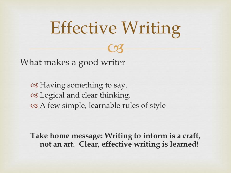 Effective Writing Skills - Ppt Download