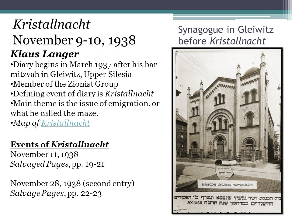Kristallnacht November 9-10, 1938