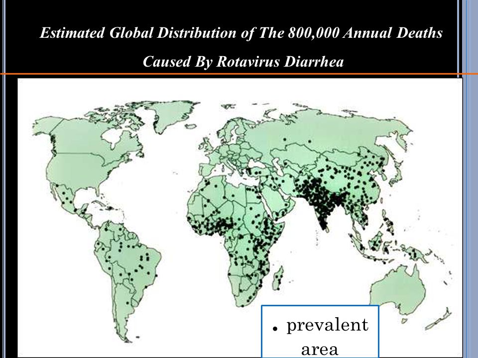 Estimated Global Distribution of The 800,000 Annual Deaths