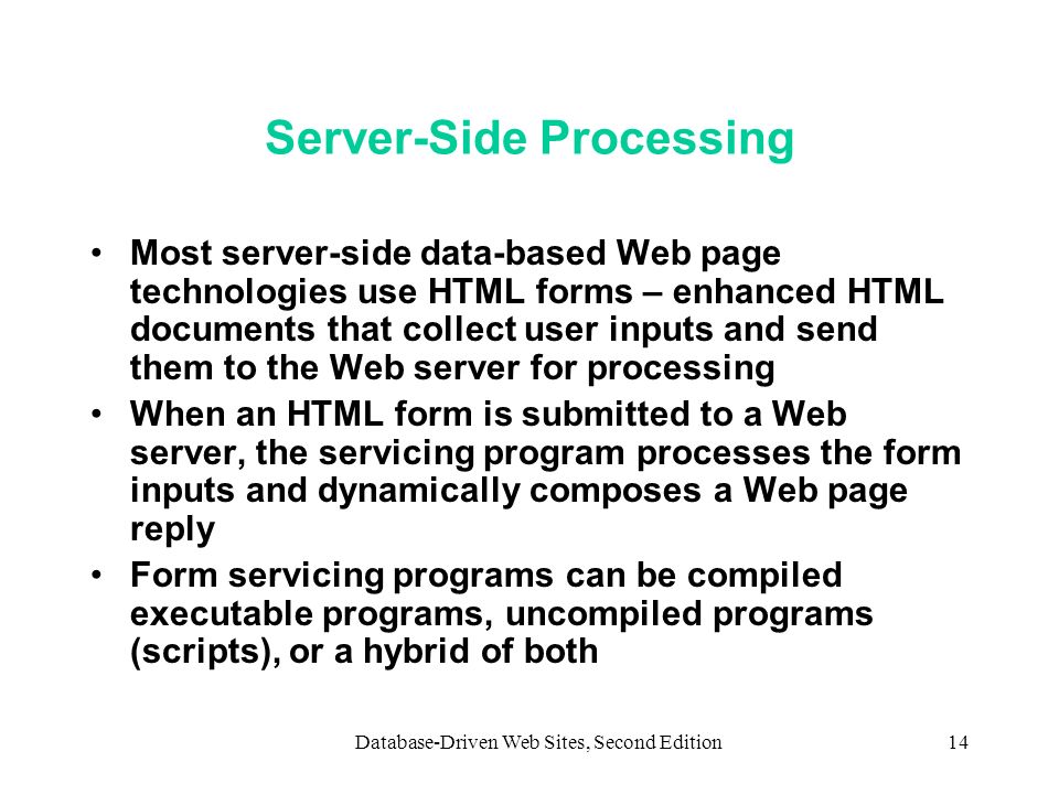 Server-Side Processing