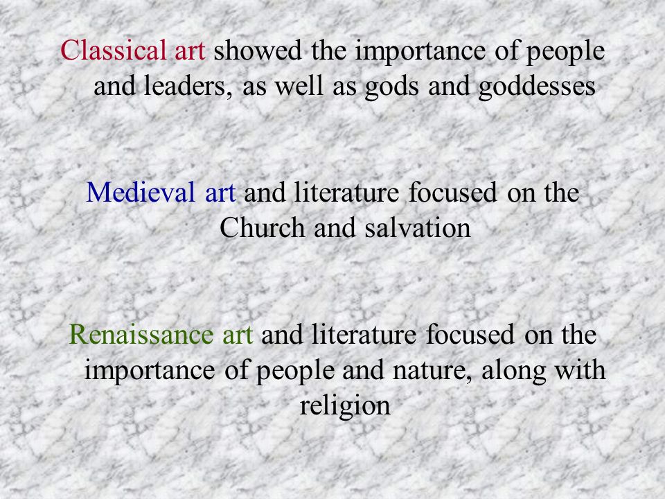 Medieval art and literature focused on the Church and salvation