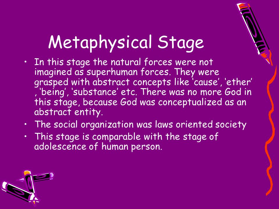auguste comte metaphysical stage
