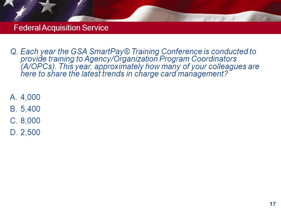 GSA SmartPay® Program Update ppt download