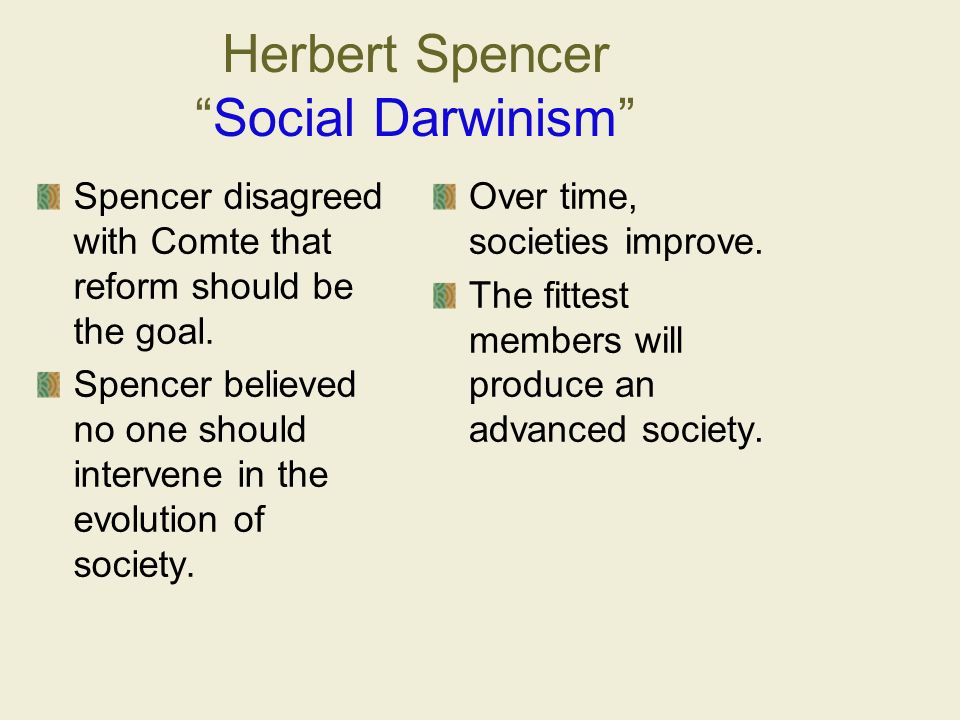 Herbert Spencer Social Darwinism