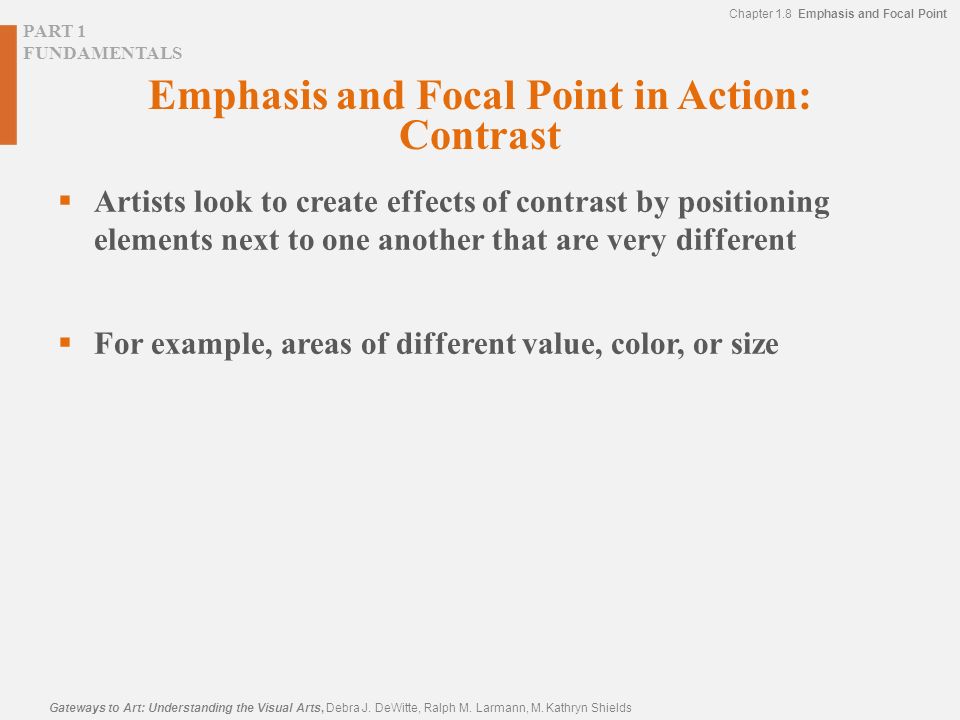 Emphasis and Focal Point in Action: Contrast