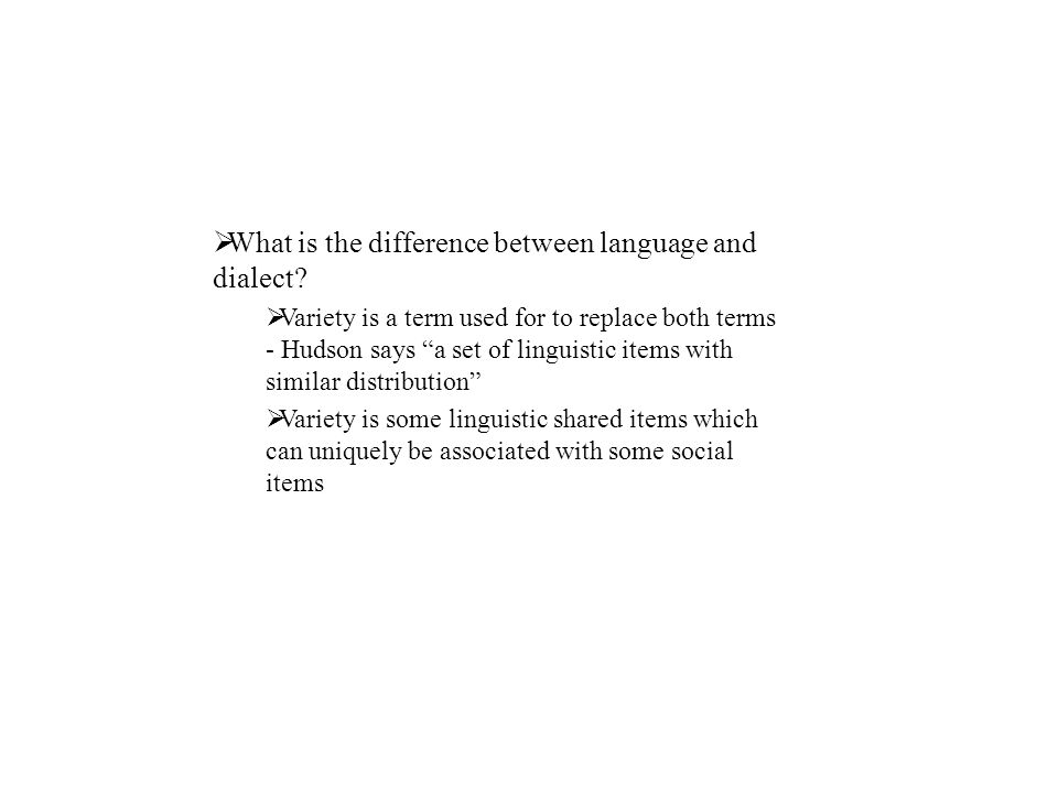 difference between language and dialect