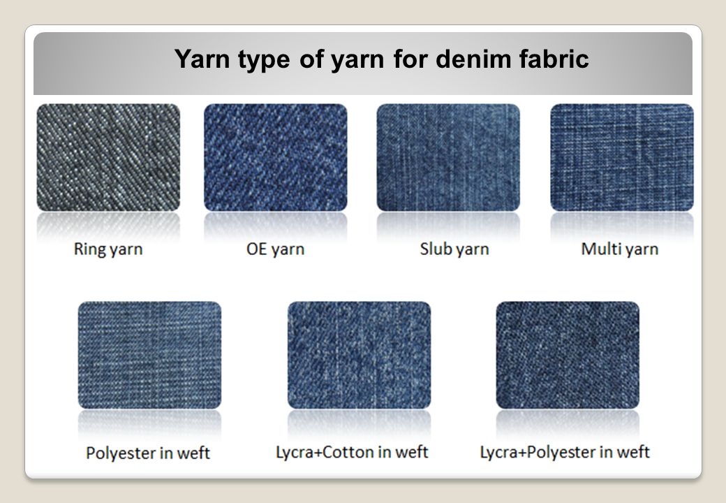 PRODUCTION OF DENIM FABRIC BY THE USE OF - ppt download