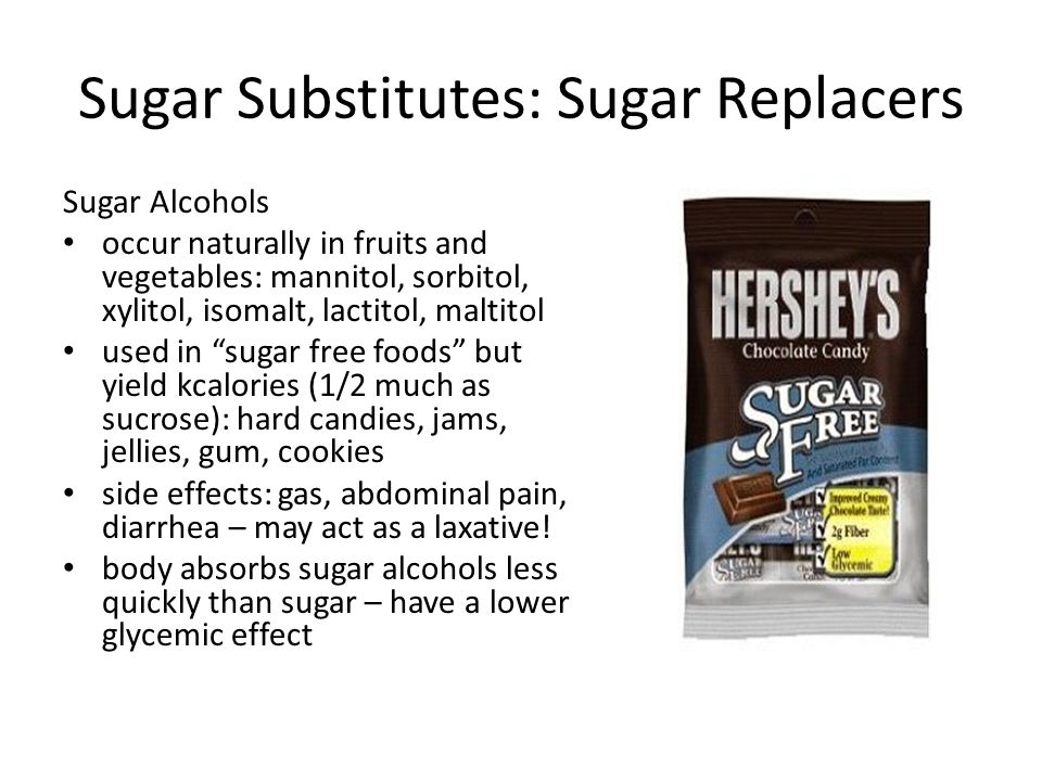 Sugar Substitutes Two Types Artificial Sweeteners Sugar Replacers Ppt Download