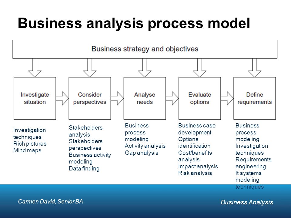 Business analysis process model