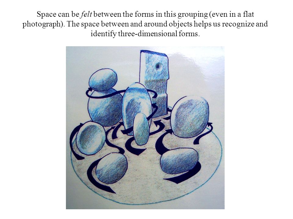 Space can be felt between the forms in this grouping (even in a flat photograph).