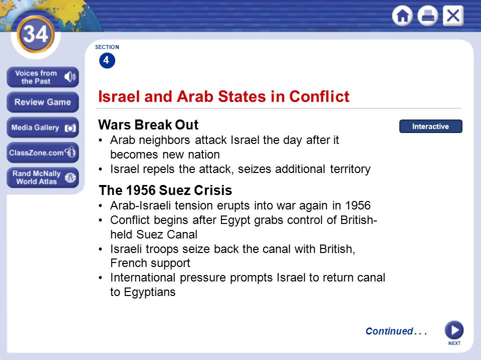 Israel and Arab States in Conflict