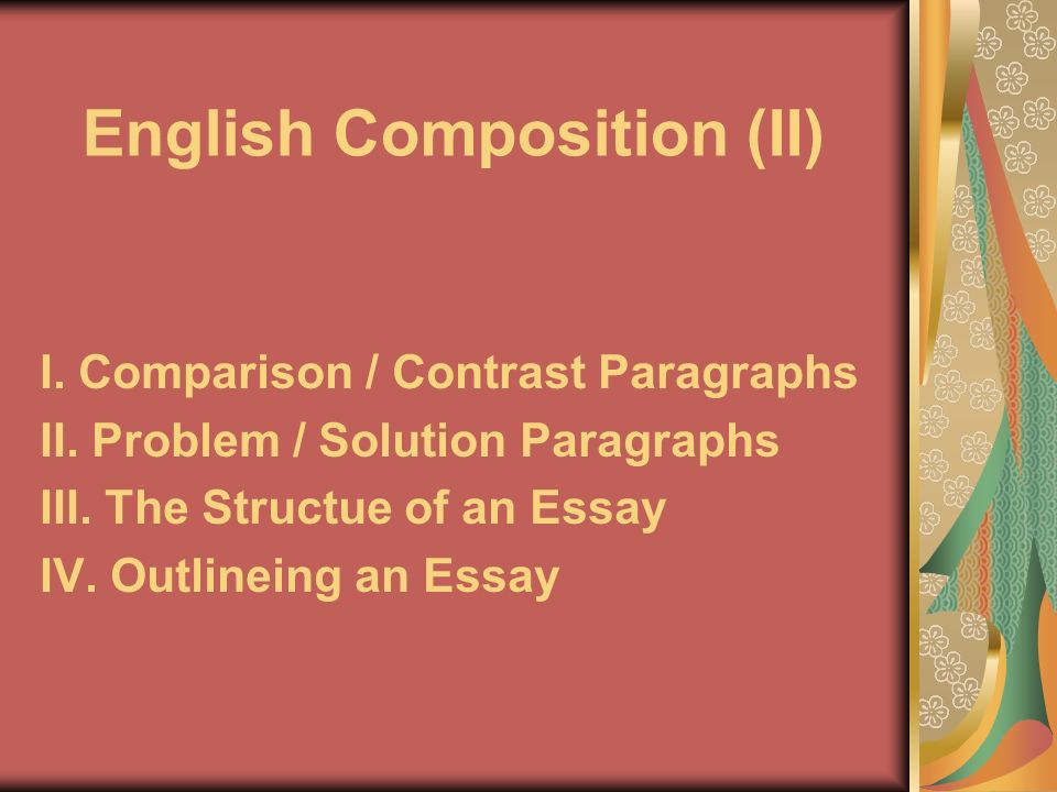 English Composition (II)