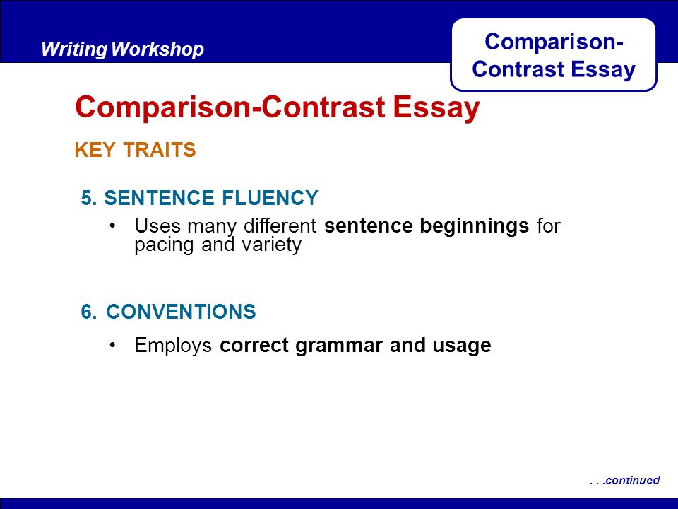 Comparison-Contrast Essay