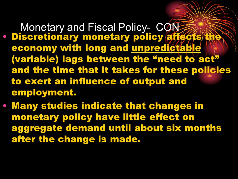 Monetary and Fiscal Policy- CON