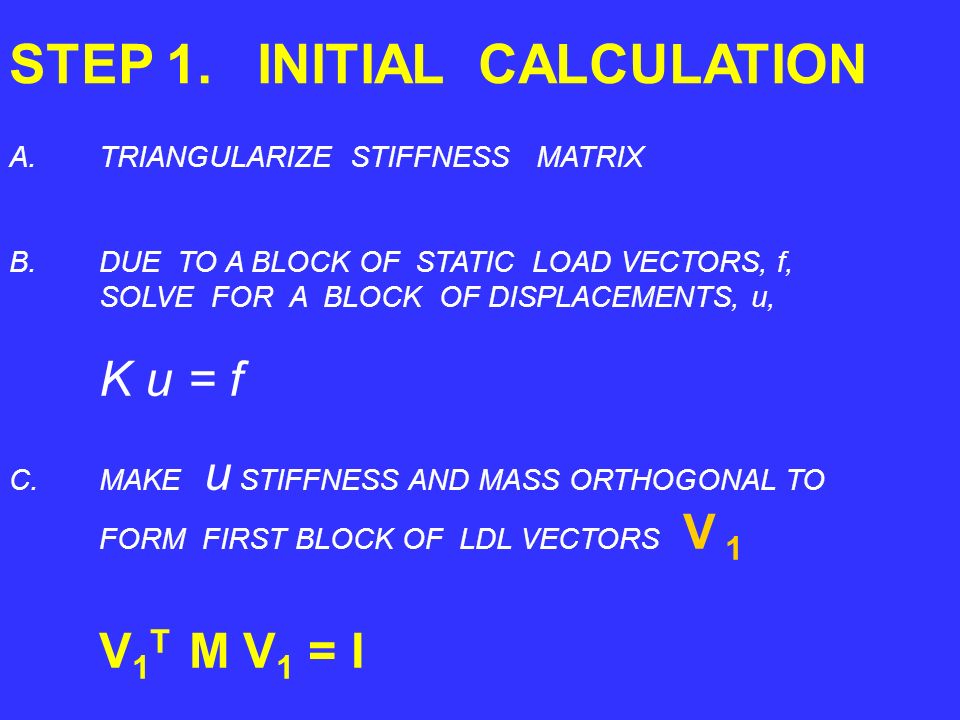 STEP 1. INITIAL CALCULATION