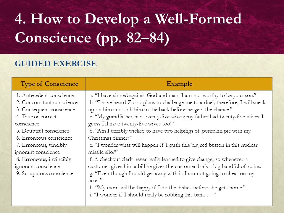 Chapter 4 The Moral Conscience Ppt Download