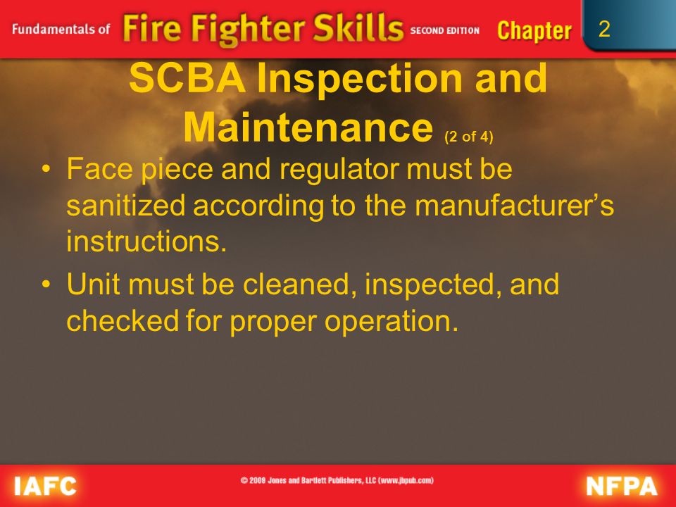 SCBA Inspection and Maintenance (2 of 4)