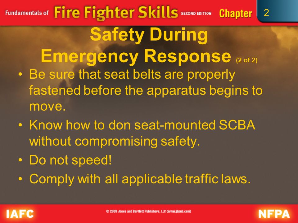 Safety During Emergency Response (2 of 2)