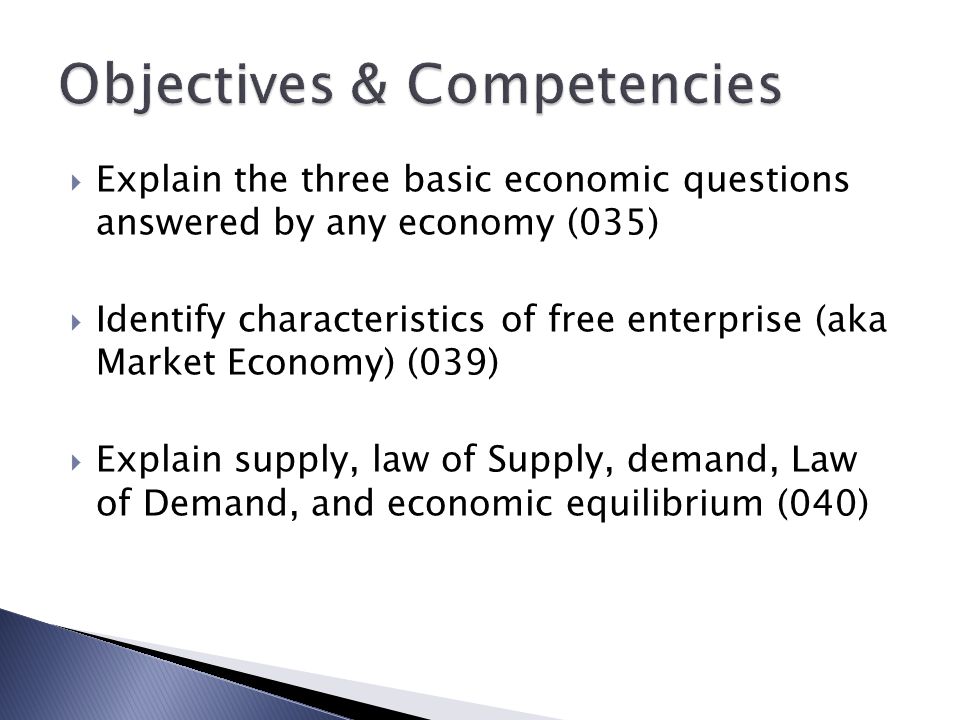 Objectives & Competencies