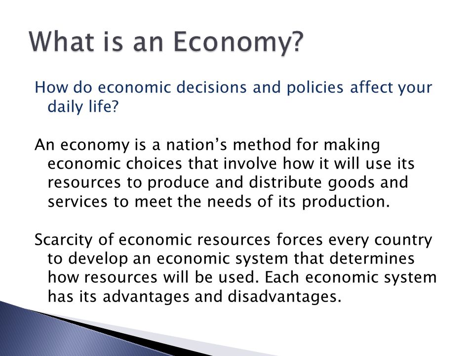 What is an Economy